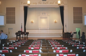 Interior, First Baptist Church, Nacogdoches